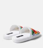 Dolce&Gabbana Casa Floral terry slippers