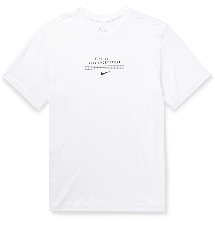 Photo: Nike - DNA Logo-Print Cotton-Jersey T-Shirt - White