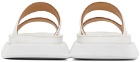 Marsèll White Intagliato Sandals