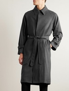 Stòffa - Raglan Belted Wool Coat - Gray