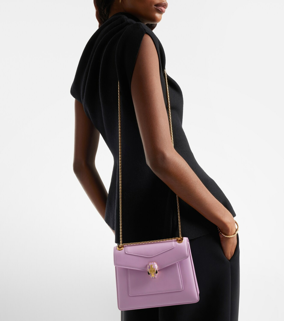 Bvlgari Serpenti Forever Small leather crossbody bag