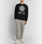 McQ Alexander McQueen - Printed Loopback Cotton-Jersey Sweatshirt - Black