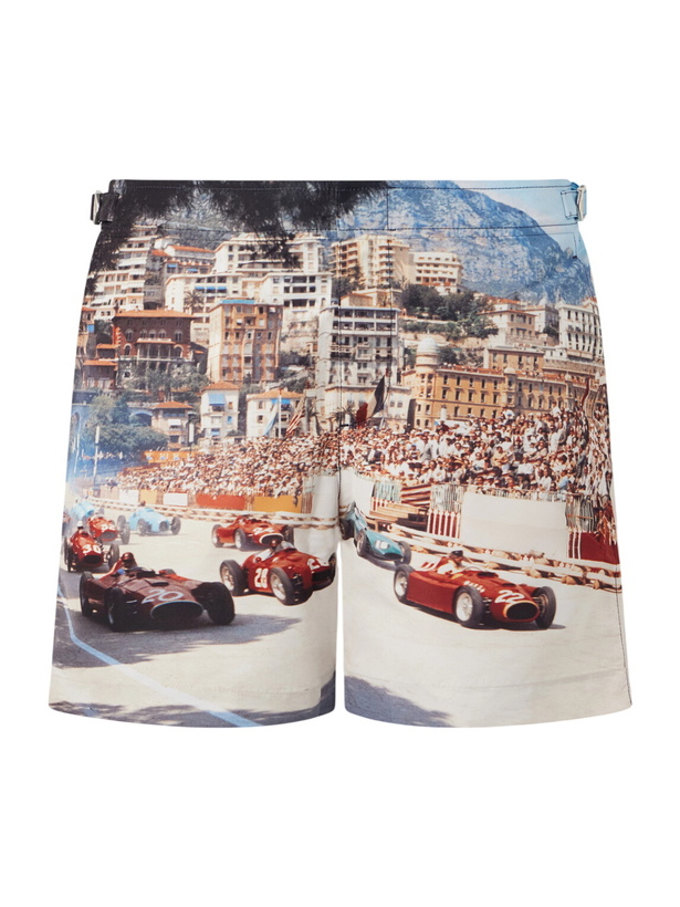 Photo: Orlebar Brown - Bulldog Straight-Leg Mid-Length Printed Swim Shorts - Multi