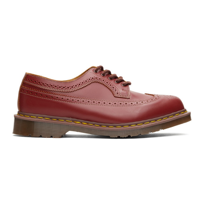 Photo: Dr. Martens Burgundy Made In England 3989 Brogues