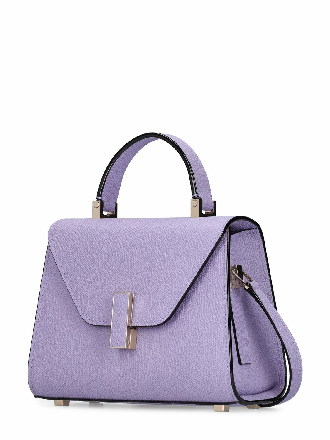 VALEXTRA Micro Iside Leather Top Handle Bag Valextra