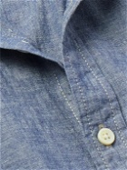 Alex Mill - Button-Down Collar Linen and Cotton-Blend Chambray Shirt - Blue