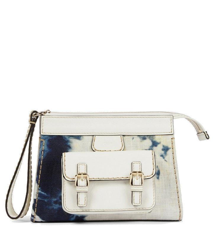 Photo: Chloe - Edith tie-dye linen clutch