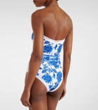 Alexandra Miro Whitney belted printed swimsuit