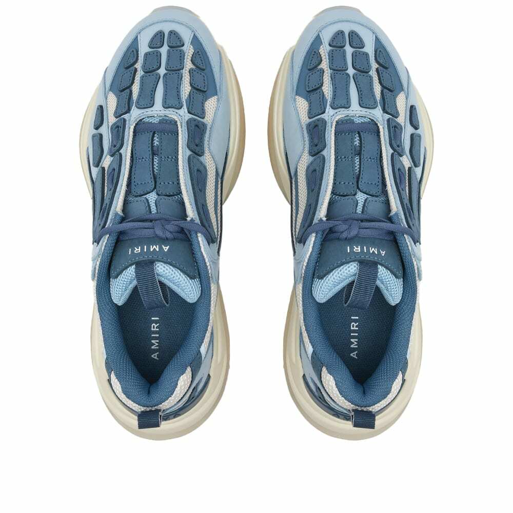 AMIRI - Bone Runner Leather and Suede-Trimmed Mesh Sneakers