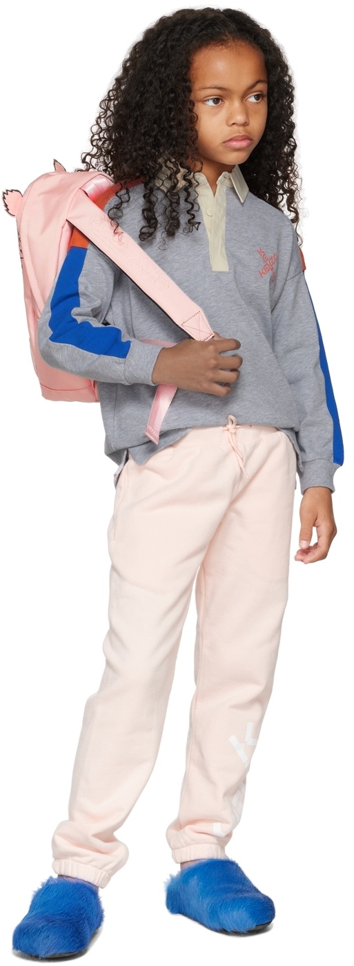 Kenzo Kids Pink Logo Lounge Pants