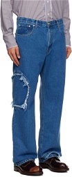 Edward Cuming Blue Circle Window Jeans