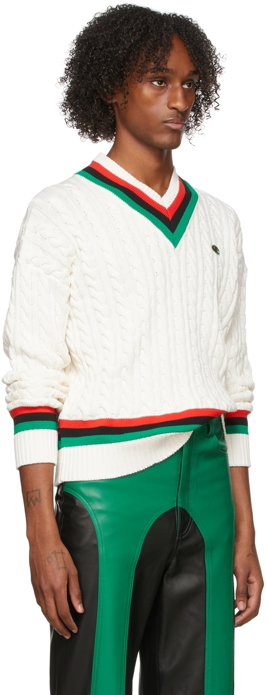 Denim Tears Off-White Cable Knit Sweater