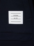 THOM BROWNE - Zip-up Cotton Jersey Sweatshirt Hoodie