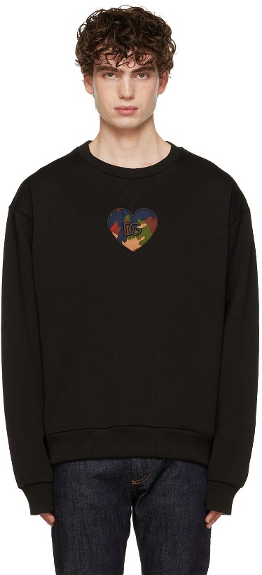 Photo: Dolce & Gabbana Black Reborn To Live Sweatshirt