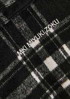 Mki Miyuki Zoku Checked Flannel Overshirt Black