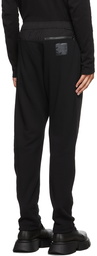 Julius Black Cross Switching Lounge Pants