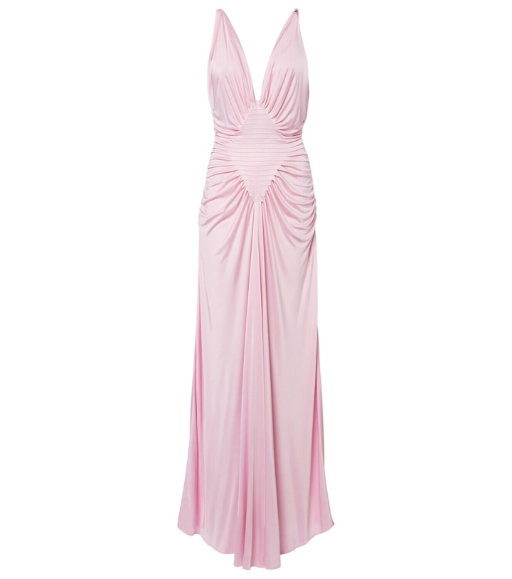 Photo: Versace Draped jersey gown