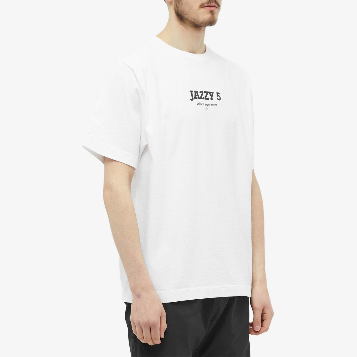 トップス uniform experiment FRAGMENT JAZZY JAY Uniform Experiment Men's Fragment Jazzy Jay Icon T-Shirt in