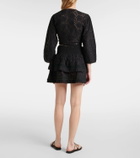 Melissa Odabash Riri cotton broderie miniskirt