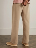 Piacenza Cashmere - Straight-Leg Cotton Sweatpants - Brown