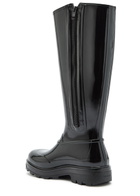 Kassl Editions X Tretorn Tijntje Glossed Rubber Wellington Boots Black