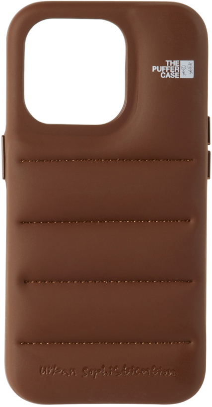 Photo: Urban Sophistication Brown 'The Puffer' iPhone 15 Pro Case