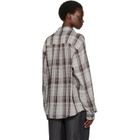 TONYWACK Gray & Brown Flannel Shirt