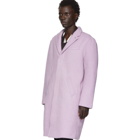 Saturdays NYC Purple Wool Morgan Coat