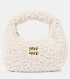Miu Miu Wander Mini shearling shoulder bag