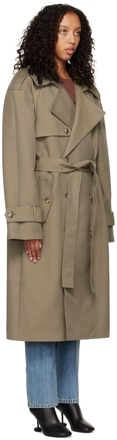 The Mannei Beige Soria Trench Coat