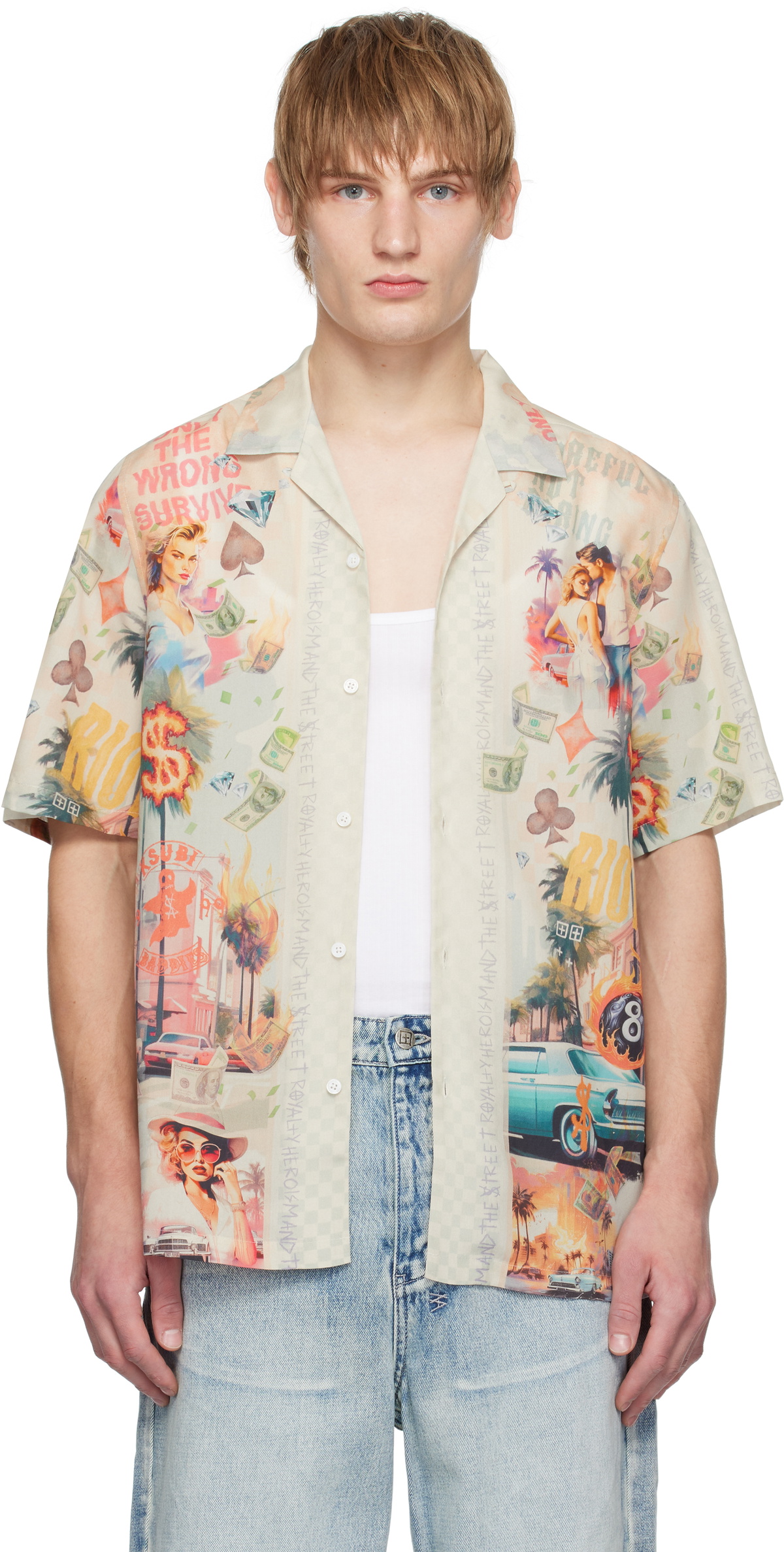 Ksubi Multicolor World Order Resort Shirt