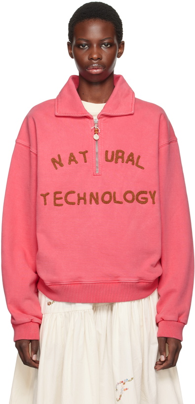 Photo: Story mfg. Pink Geo Sweatshirt