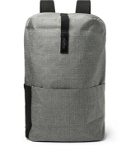 Brooks England - Dalston Medium Leather-Trimmed Tex Nylon Ripstop Backpack - Gray