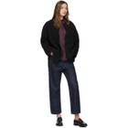 Chimala Black Quilted Cardigan