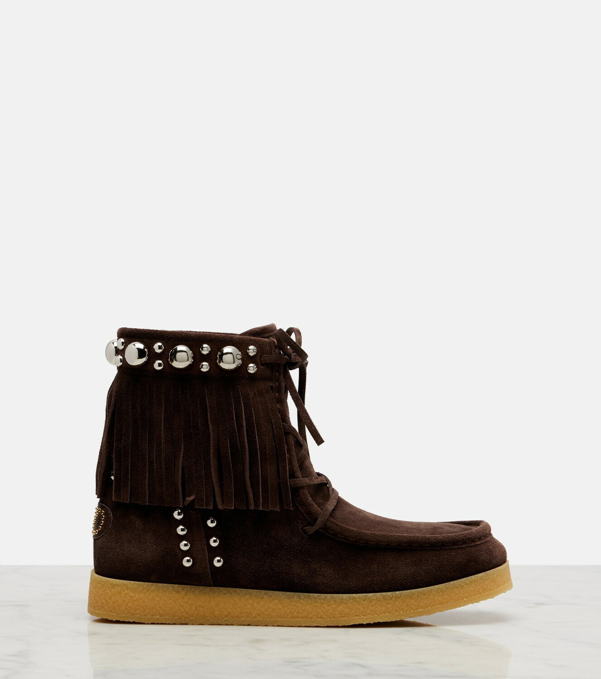 Valentino Garavani Nellcôte studded suede ankle boots
