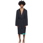 Boss Navy Identity Hooded Robe