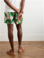 Endless Joy - Straight-Leg Printed ECOVERO™ Shorts - Green