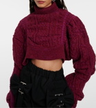 Noir Kei Ninomiya Cable-knit wool sweater
