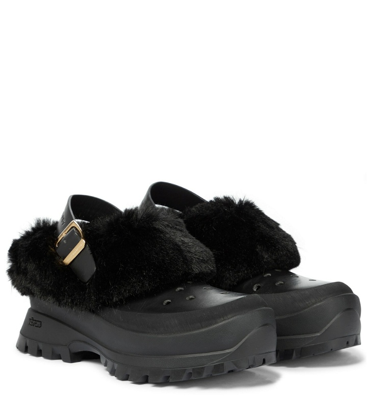 Photo: Stella McCartney - Trace faux fur and rubber slippers