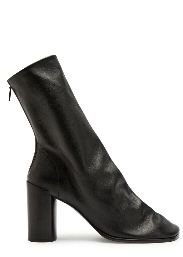 Photo: Lemaire Glove 80 Leather Ankle Boots Brown