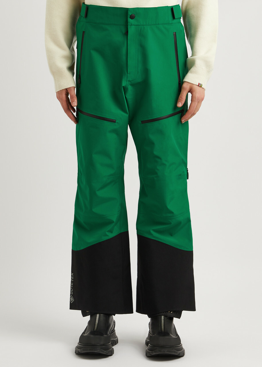 Moncler Grenoble Panelled Gore-tex ski Trousers Green