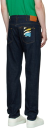 PS by Paul Smith Navy Standard Fit Jeans