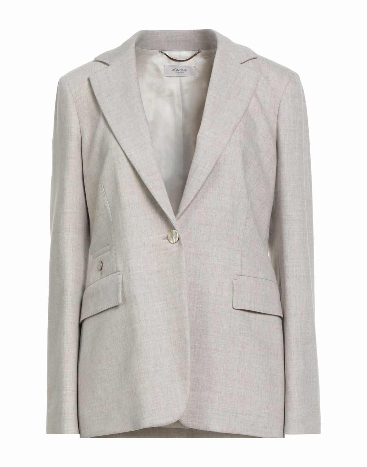 Agnona Womens Blazer Light in Grey