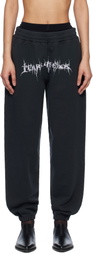 Liza Keane Black 'Tears of Eros' Sweatpants