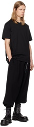 MASTERMIND WORLD Black Wide Fit Jumbo Ankle Sweatpants