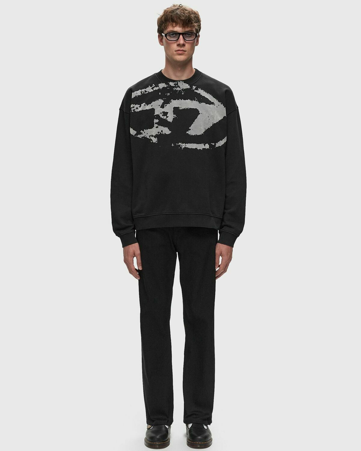 DIESEL SホックスN5ティストレストフロックロコスウェットシャツ DIESEL SホックスN5ティストレストフロックロコスウェットシャツ