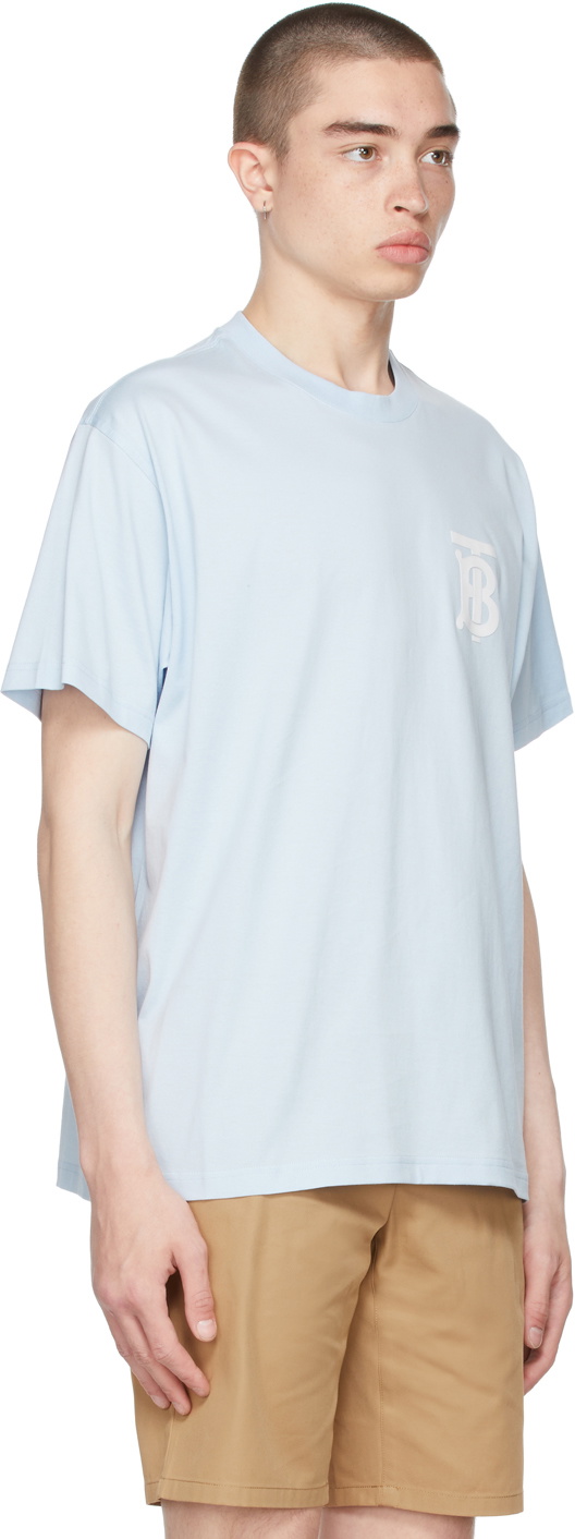 チョビ様 現行白タグ　BURBERRY Tシャツ 140cm ライトブルー Burberry Blue Cotton Oversized TB T-Shirt Burberry