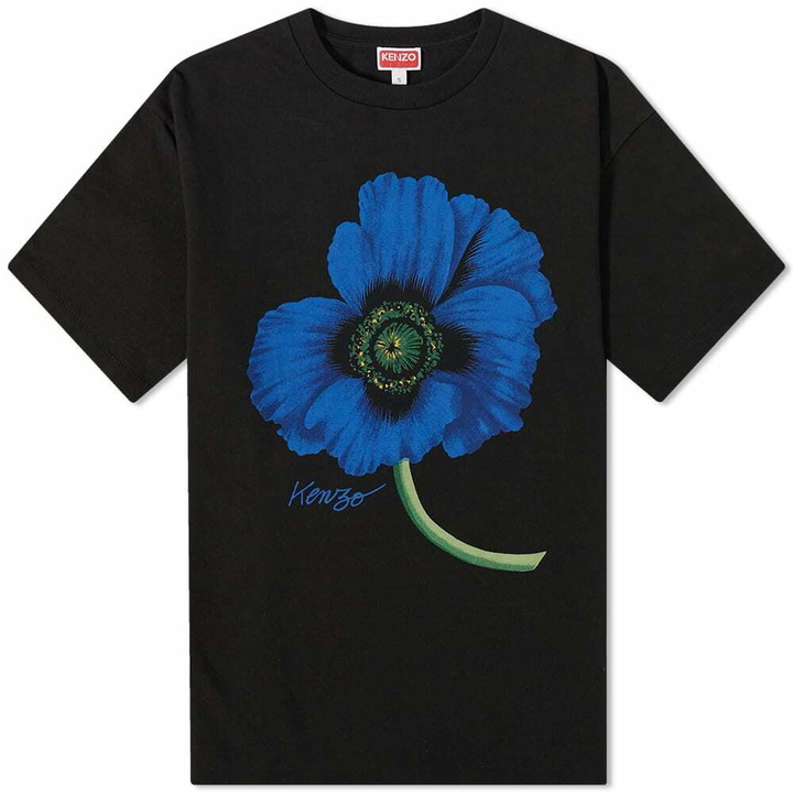 Photo: Kenzo Men's Floral Print T-Shirt in Black