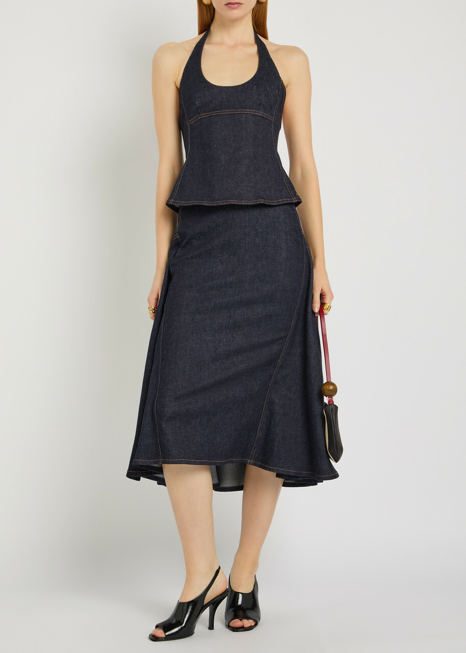 Jacquemus Le Haut De-nîmes Lavoir Denim top Navy