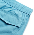 Ermenegildo Zegna - Mid-Length Logo-Embroidered Swim Shorts - Blue